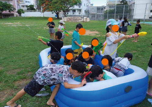 公園貸切水遊び